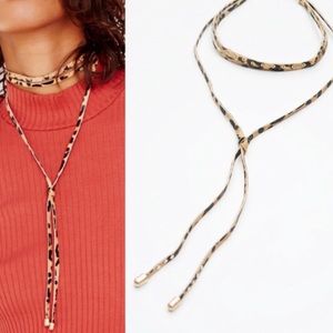 Free People Atomic Betty Leopard Studded Bolo
